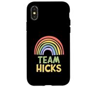 Happy Colorful Team Hicks Rainbow Pride Green Yellow Custodia per iPhone X/XS