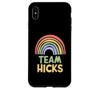 Happy Colorful Team Hicks Rainbow Pride Green Yellow Custodia per iPhone XS Max