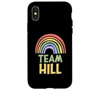 Happy Colorful Team Hill Rainbow Pride Green Yellow Custodia per iPhone X/XS