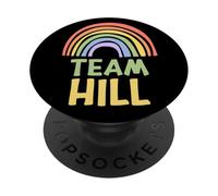Happy Colorful Team Hill Rainbow Pride Green Yellow PopSockets PopGrip Adesivo