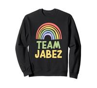 Happy Colorful Team Jabez Rainbow Pride Green Yellow Felpa