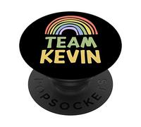 Happy Colorful Team Kevin Rainbow Pride Green Yellow PopSockets PopGrip Adesivo