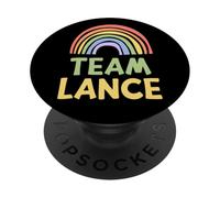 Happy Colorful Team Lance Rainbow Pride Green Yellow PopSockets PopGrip Adesivo