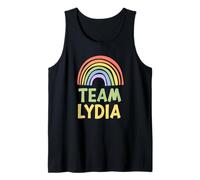 Happy Colorful Team Lydia Rainbow Pride Green Yellow Canotta