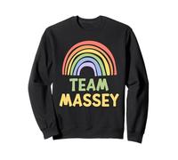 Happy Colorful Team Massey Rainbow Pride Green Yellow Felpa