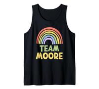 Happy Colorful Team Moore Rainbow Pride Green Yellow Canotta