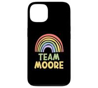 Happy Colorful Team Moore Rainbow Pride Green Yellow Custodia per iPhone 13