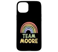 Happy Colorful Team Moore Rainbow Pride Green Yellow Custodia per iPhone 15 Plus