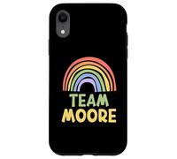 Happy Colorful Team Moore Rainbow Pride Green Yellow Custodia per iPhone XR