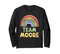 Happy Colorful Team Moore Rainbow Pride Green Yellow Maglia a Manica