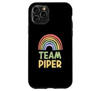 Happy Colorful Team Piper Rainbow Pride Green Yellow Custodia per iPhone 11 Pro