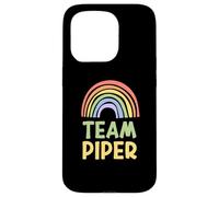 Happy Colorful Team Piper Rainbow Pride Green Yellow Custodia per iPhone 15 Pro