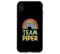 Happy Colorful Team Piper Rainbow Pride Green Yellow Custodia per iPhone XS Max