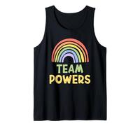 Happy Colorful Team Powers Rainbow Pride Green Yellow Canotta