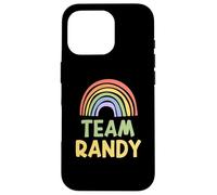Happy Colorful Team Randy Rainbow Pride Green Yellow Custodia per iPhone 16 Pro
