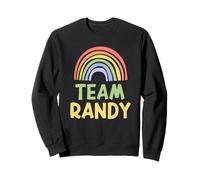 Happy Colorful Team Randy Rainbow Pride Green Yellow Felpa