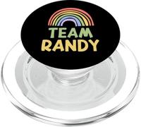 Happy Colorful Team Randy Rainbow Pride Green Yellow PopSockets PopGrip per MagSafe