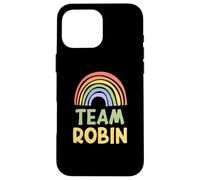Happy Colorful Team Robin Rainbow Pride Green Yellow Custodia per iPhone 16 Pro Max