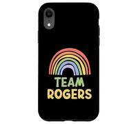 Happy Colorful Team Rogers Rainbow Pride Green Yellow Custodia per iPhone XR