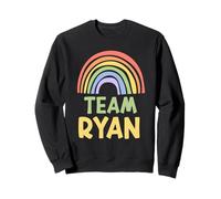 Happy Colorful Team Ryan Rainbow Pride Green Yellow Felpa