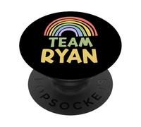 Happy Colorful Team Ryan Rainbow Pride Green Yellow PopSockets PopGrip Adesivo