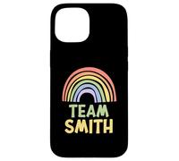 Happy Colorful Team Smith Rainbow Pride Green Yellow Custodia per iPhone 15