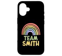 Happy Colorful Team Smith Rainbow Pride Green Yellow Custodia per iPhone 16