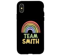 Happy Colorful Team Smith Rainbow Pride Green Yellow Custodia per iPhone X/XS