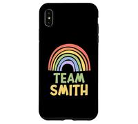 Happy Colorful Team Smith Rainbow Pride Green Yellow Custodia per iPhone XS Max