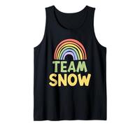 Happy Colorful Team Snow Rainbow Pride Green Yellow Canotta