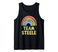 Happy Colorful Team Steele Rainbow Pride Green Yellow Canotta