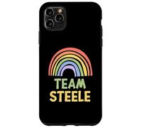 Happy Colorful Team Steele Rainbow Pride Green Yellow Custodia per iPhone 11 Pro Max