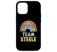 Happy Colorful Team Steele Rainbow Pride Green Yellow Custodia per iPhone 12/12 Pro