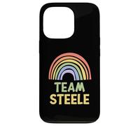 Happy Colorful Team Steele Rainbow Pride Green Yellow Custodia per iPhone 13 Pro