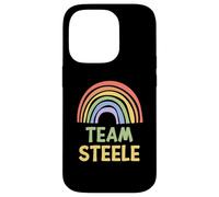 Happy Colorful Team Steele Rainbow Pride Green Yellow Custodia per iPhone 14 Pro