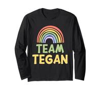 Happy Colorful Team Tegan Rainbow Pride Green Yellow Maglia a Manica