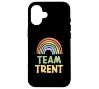 Happy Colorful Team Trent Rainbow Pride Green Yellow Custodia per iPhone 16