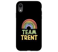 Happy Colorful Team Trent Rainbow Pride Green Yellow Custodia per iPhone XR
