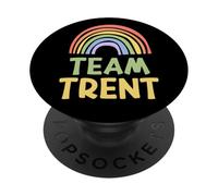 Happy Colorful Team Trent Rainbow Pride Green Yellow PopSockets PopGrip Adesivo