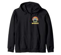 Happy Colorful Team Warren Rainbow Pride Green Yellow Felpa con Cappuccio