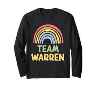 Happy Colorful Team Warren Rainbow Pride Green Yellow Maglia a Manica