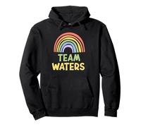 Happy Colorful Team Waters Rainbow Pride Green Yellow Felpa con Cappuccio