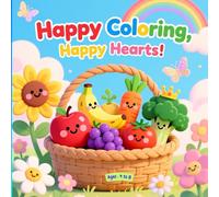 Happy Coloring, Happy Hearts - Brain Enhancement Coloring: Stencil Coloring Book for Kids of 4 to 8 years - A Perfect Gift for Kids, Boys and Girls