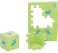Happy Cube Junior - animali (1 cubo) puzzle 3D in gommapiuma
