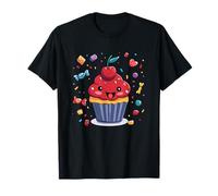 Happy Cupcake Cherry Fun Candy Lover Maglietta