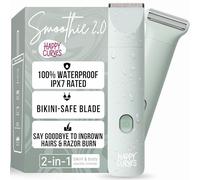 Happy Curves Smoothie 2.0 Bikini Trimmer - Rasoio elettrico per donna, Waterproof Hair Groomer con guardie regolabili, Personal Shaver per capelli pubici, Ladies Intimate Shaver and Body Trimmer (Mint