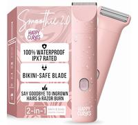 Happy Curves Smoothie 2.0 Bikini Trimmer - Rasoio elettrico per donne, Waterproof Hair Groomer con guardie regolabili, Personal Shaver per capelli pubici, Ladies Intimate Shaver and Body Trimmer