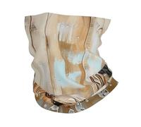 Happy Cute Dogs Bathtub Bubbles Rustic Funny Donna Uomo Bandana Protezione Solare Collo Ghetta Elastico Fascia Collo per Moto Passeggiata Sport Ciclismo