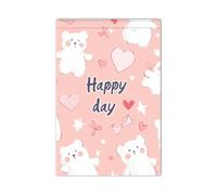 Happy Day Bear Heart Garden Flag Set Stagionale Natale Yard Banner per Patio decorazione 12x18 double sided