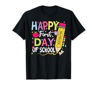 Happy Days of School Retro Back to School Regalo per Ragazze e Ragazzi Maglietta